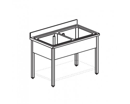 ВАННА МОЕЧНАЯ APACH CHEF LINE L2S147-55SH