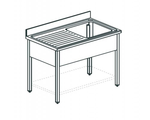 ВАННА МОЕЧНАЯ APACH CHEF LINE LS126-54LW