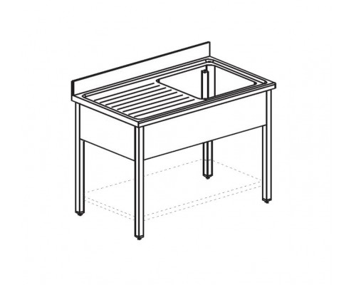 ВАННА МОЕЧНАЯ APACH CHEF LINE LS167-65LWSH